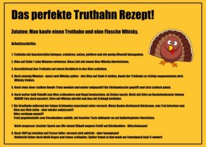 Truthahn-Rezept aus Witze zum Totlachen! Super Spitzen Witze - einfach